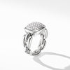 Wellesley Link Ring with Diamonds