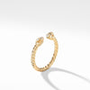 Renaissance Ring in 18K Yellow Gold with Pavé Diamonds