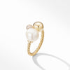 Solari Cluster Ring in 18K Yellow Gold with Pearl and Diamonds