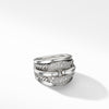 The Thoroughbred Collection Cushion Link Ring with Diamonds