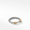 Petite Helena Wrap Band Ring with 18K Yellow Gold and Pavé Diamonds