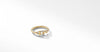 Petite Buckle Ring in 18K Yellow Gold with Diamonds