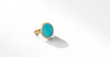DY Elements® Ring in 18K Yellow Gold with Turquoise and Pavé Diamonds