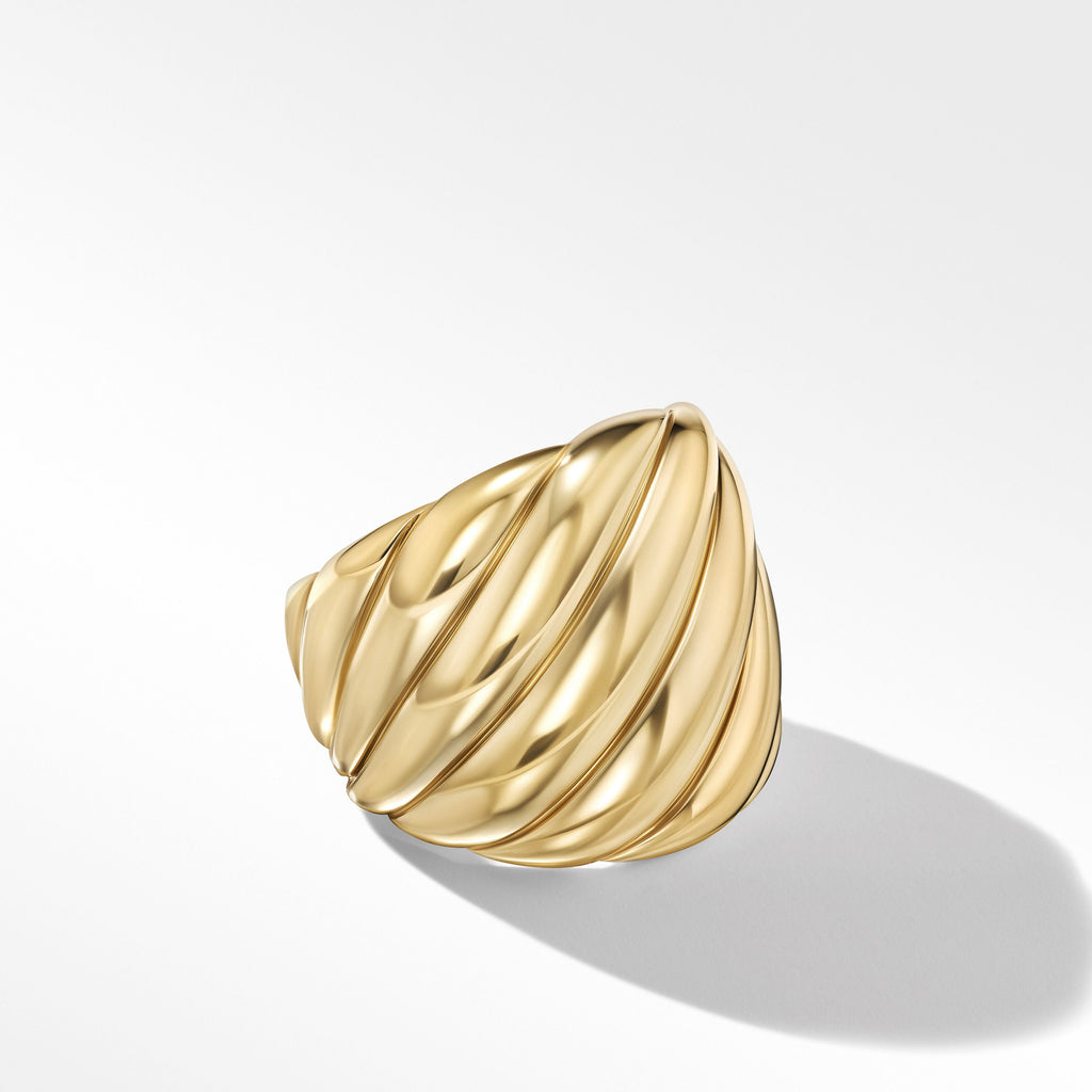 Sculpted Cable Ring in 18K Yellow Gold