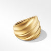 Cable Edge™ Saddle Ring in Recycled 18K Yellow Gold