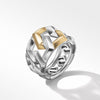 Carlyle™ Ring in Sterling Silver with 18K Yellow Gold