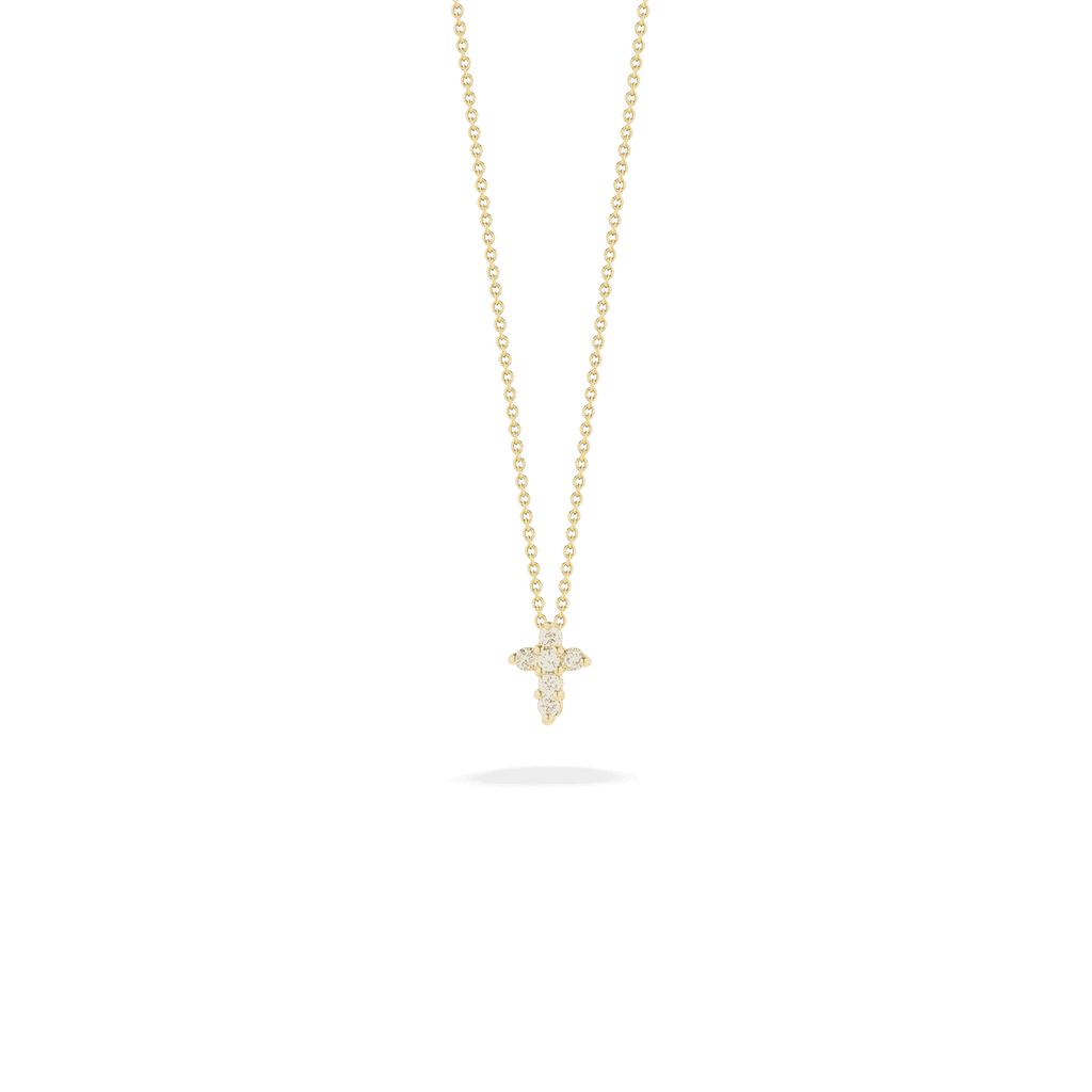 Baby Cross Pendant with Diamonds