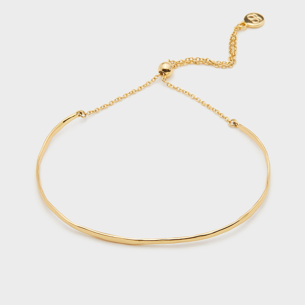 Taner Bar Bracelet, Gold
