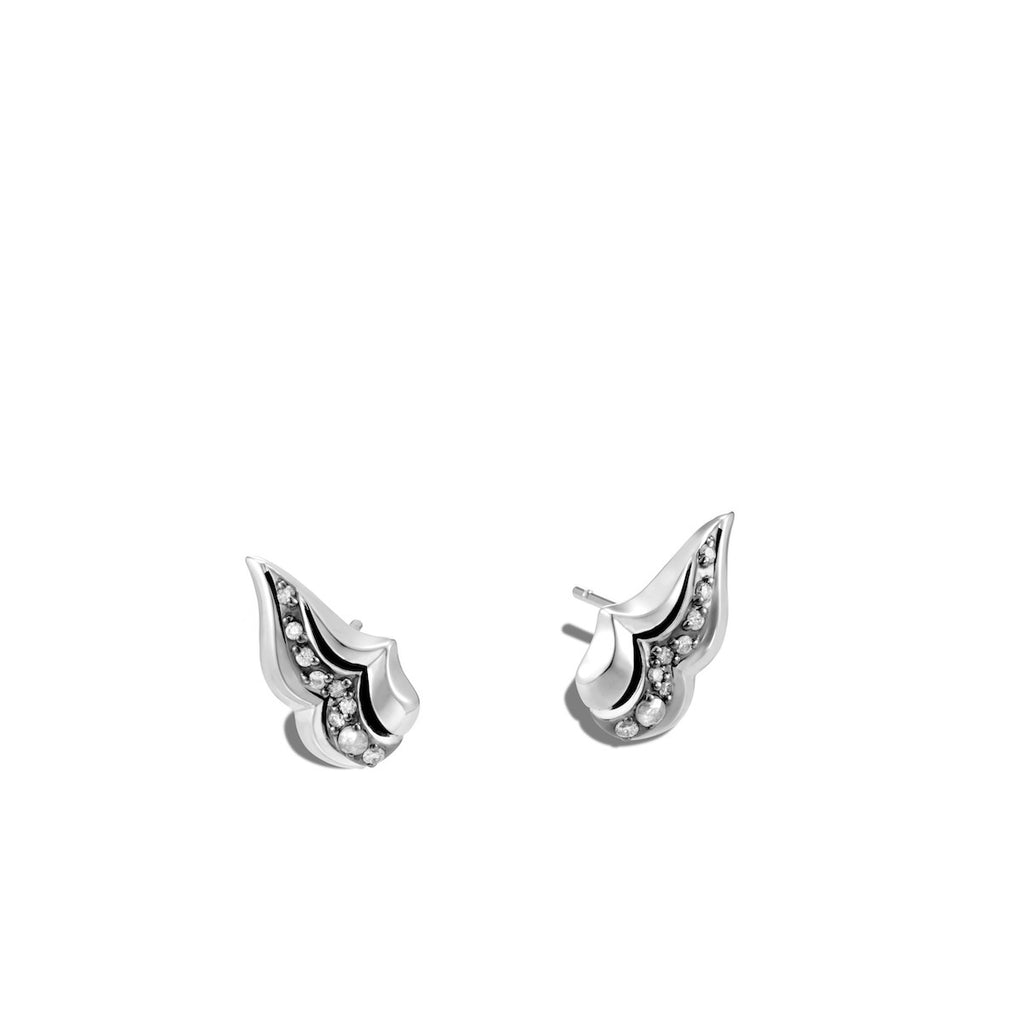 Lahar Diamond Wing Stud Earrings